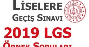 LGS örnek sorular ve çözümleri